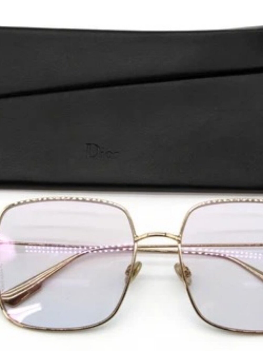 Christian Dior Stellaire 000TE Square Sunglasses 59-18-145 - Rose Gold